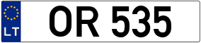 Trailer License Plate